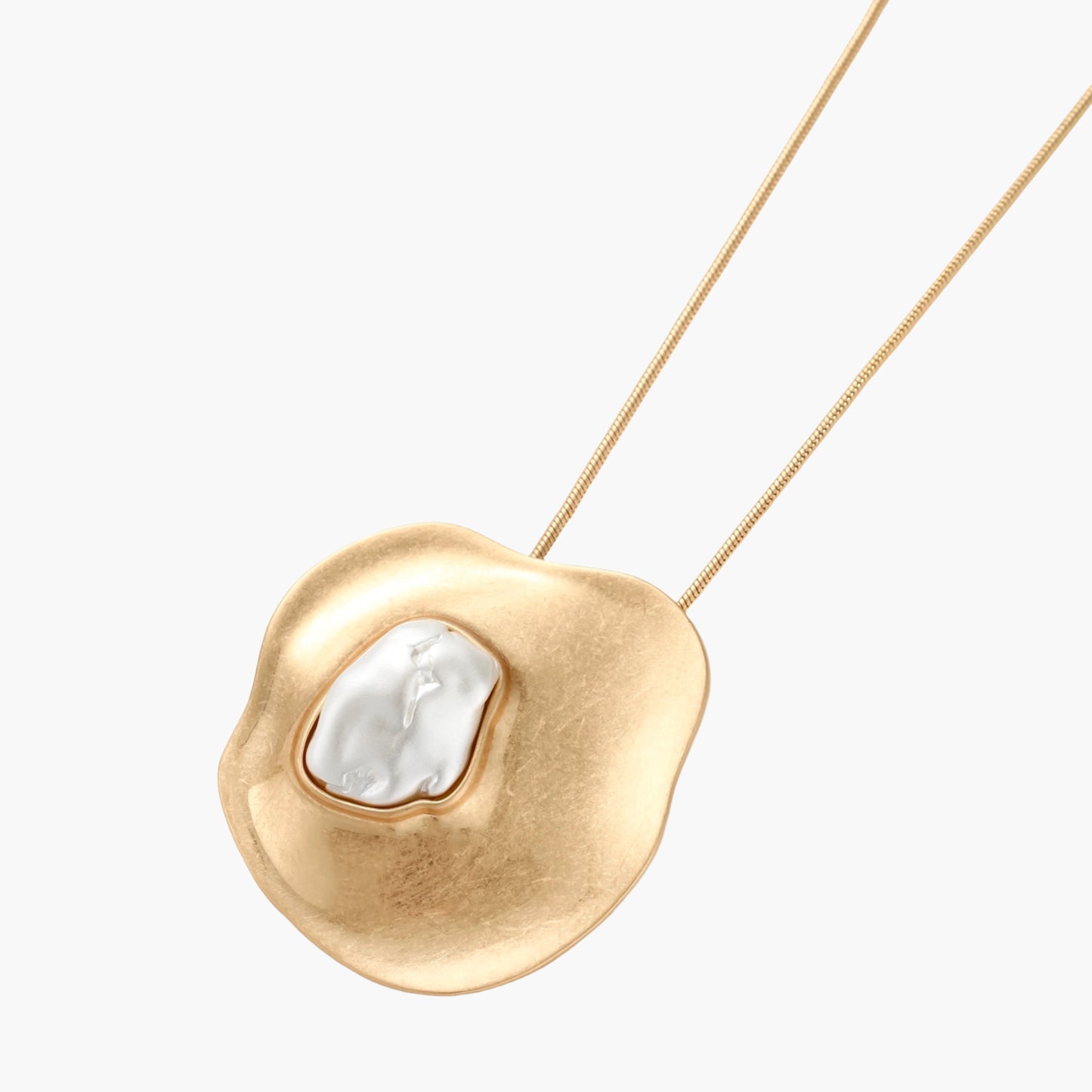 Sculptural Pearl Pendant