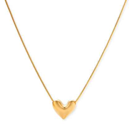 Golden Heart Necklace by Gabriella's Jewels