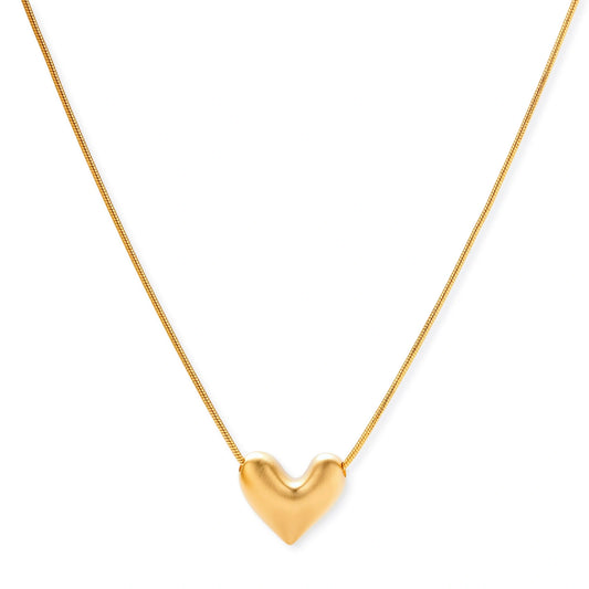 Golden Heart Necklace by Gabriella's Jewels