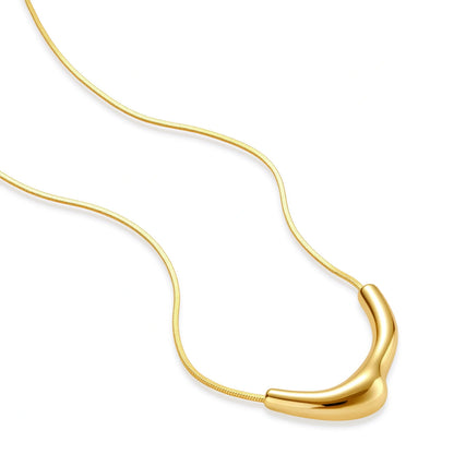 Curve Statement Necklace by Gabriella's Jewels