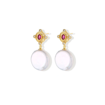 Royal Garden Pearl Drops by Gabriella's Jewels