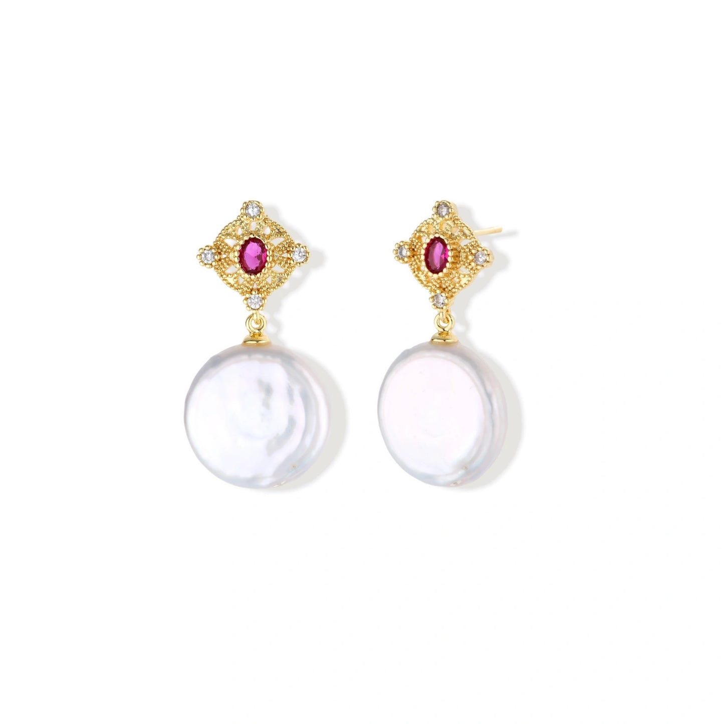 Royal Garden Pearl Drops by Gabriella's Jewels