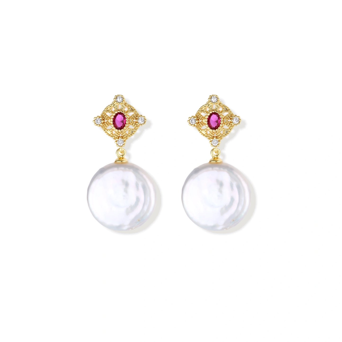 Royal Garden Pearl Drops by Gabriella's Jewels