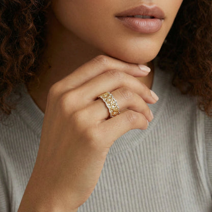 Lattice Luxe Ring by Gabriella's Jewels
