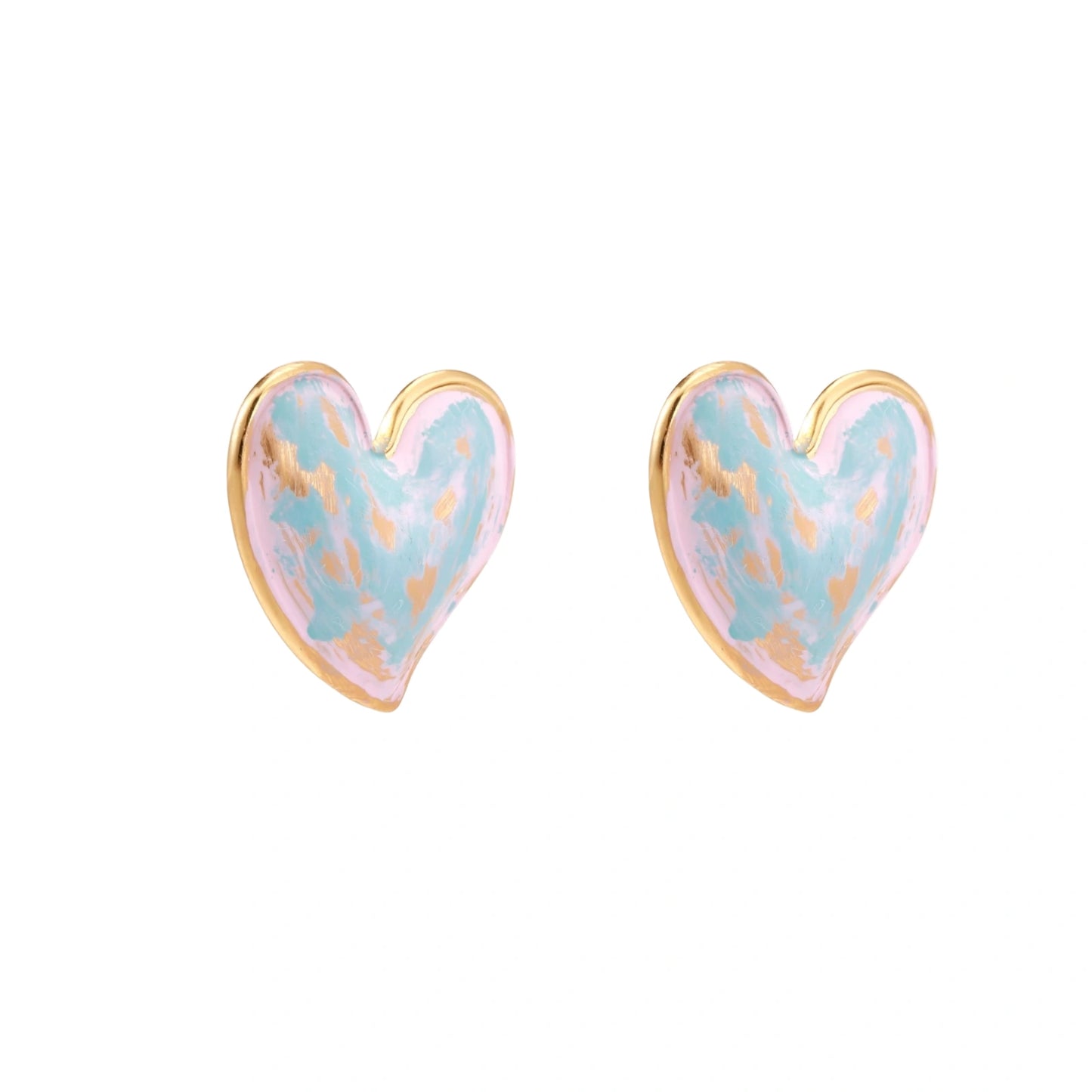 Dreamy Heart Studs by Gabriella's Jewels