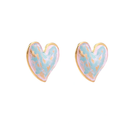 Dreamy Heart Studs by Gabriella's Jewels