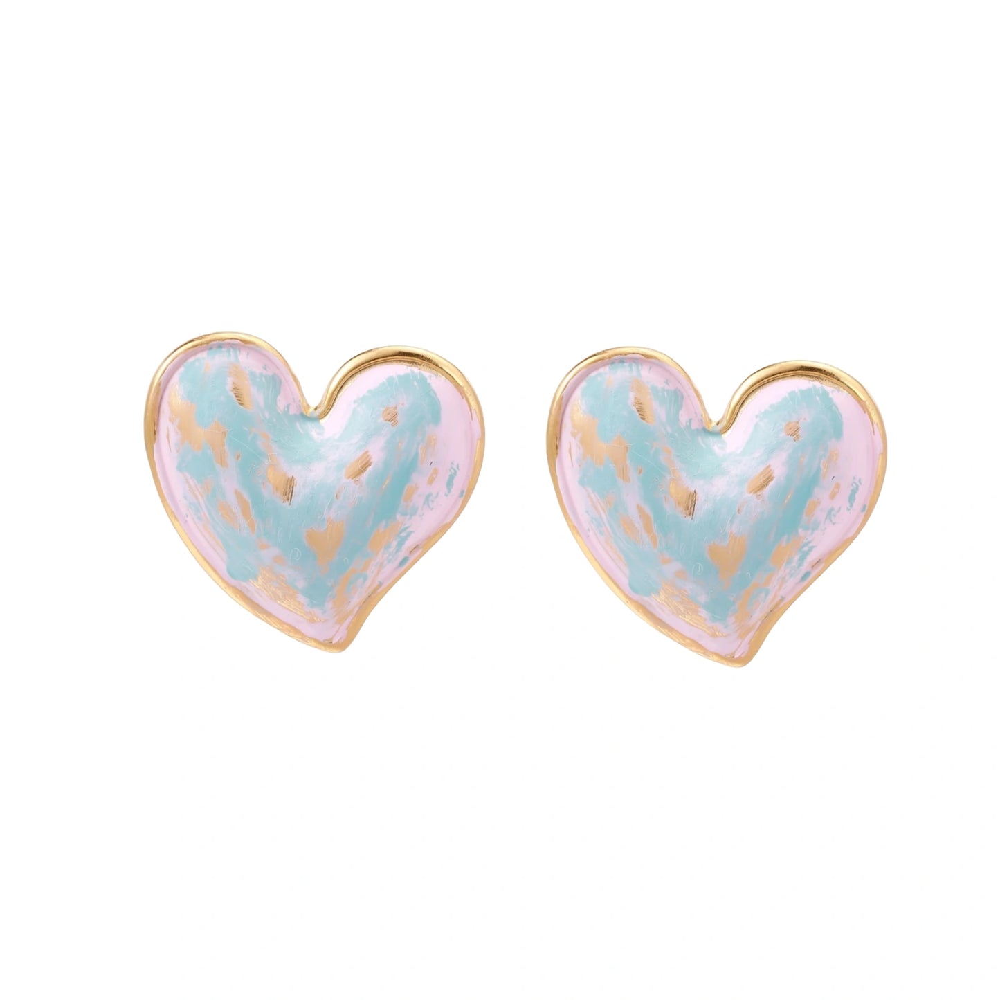 Dreamy Heart Studs by Gabriella's Jewels