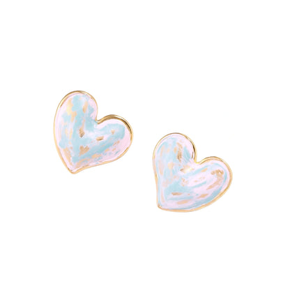 Dreamy Heart Studs by Gabriella's Jewels