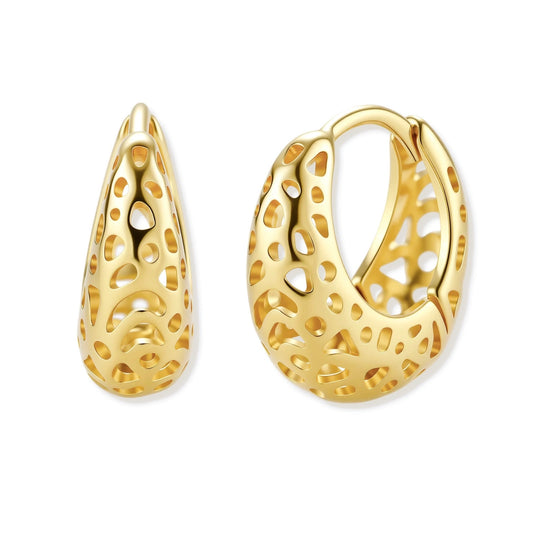 Honeycomb Dream Hoops by Gabriella's Jewels