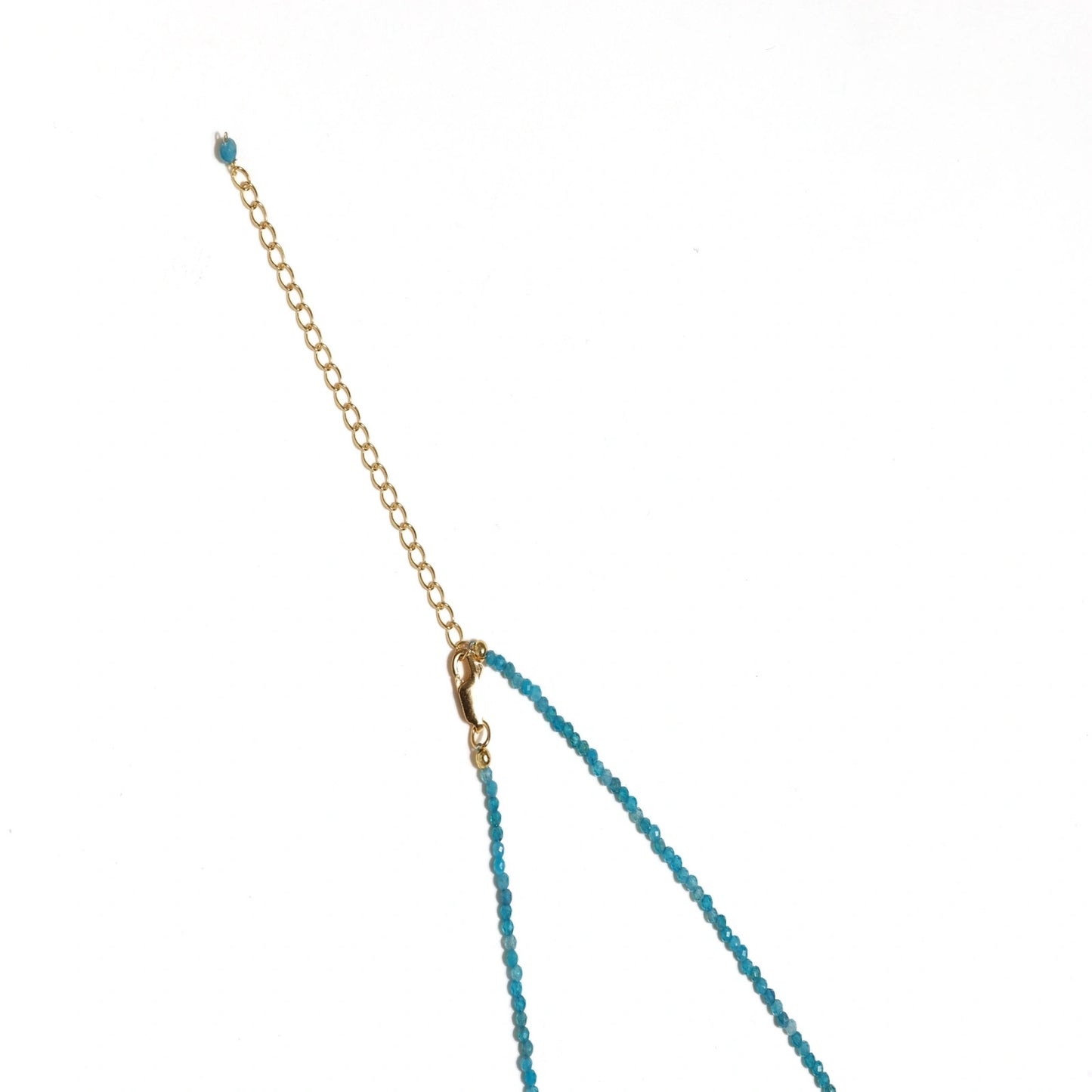Apatite Dreams Pearl Necklace and 18K gold  by Gabriella's Jewels