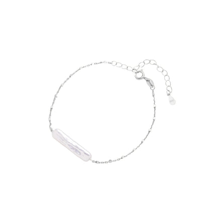 Baroque Pearl Chain Bracelet