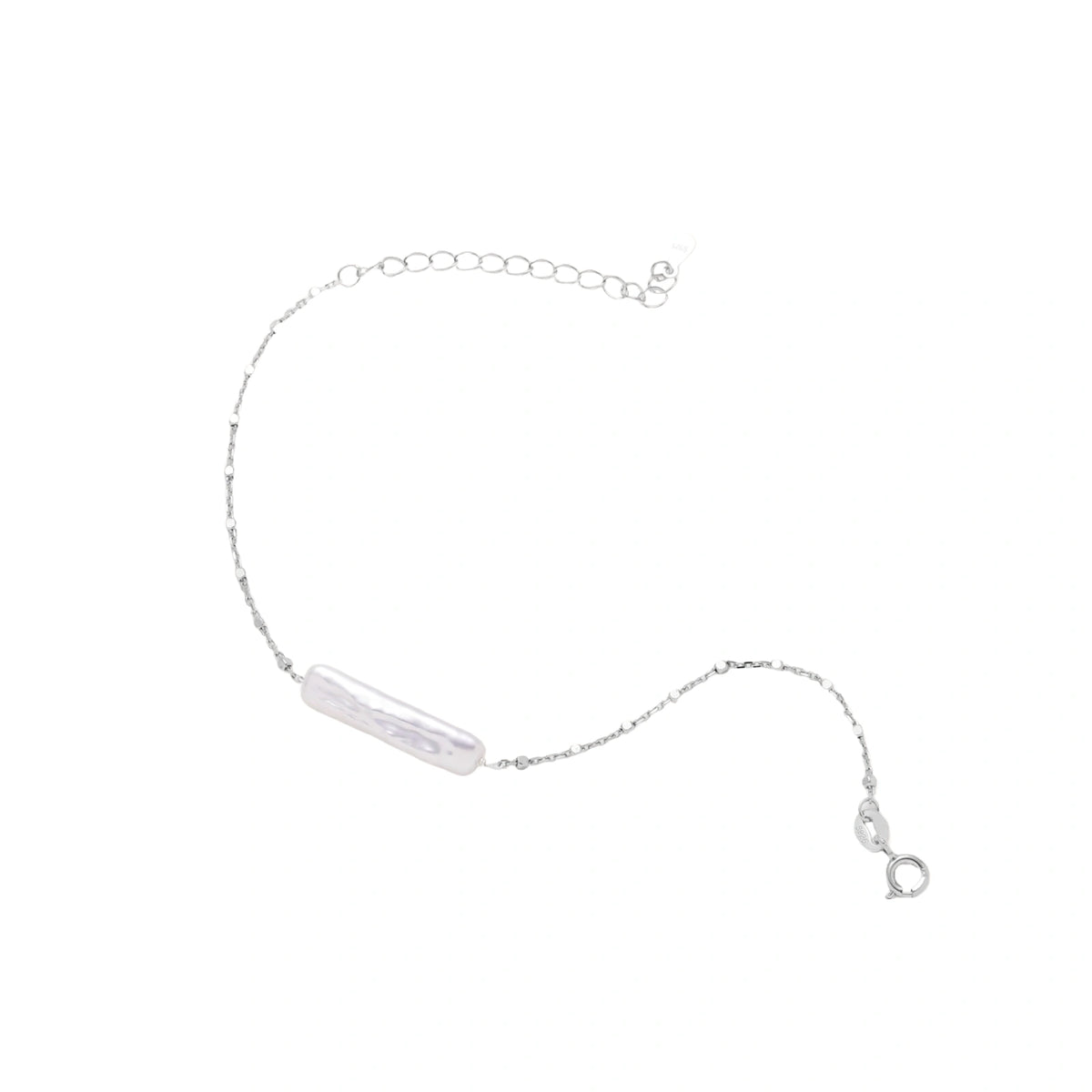 Baroque Pearl Chain Bracelet