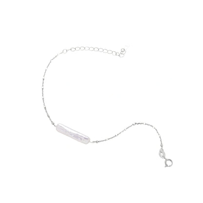 Baroque Pearl Chain Bracelet