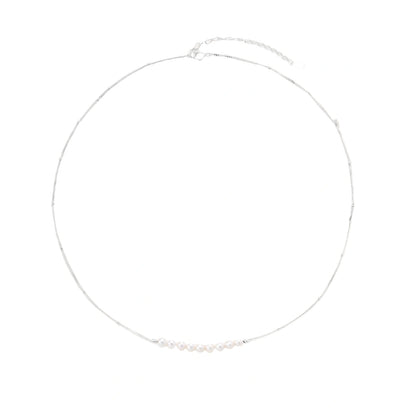 Luna Freshwater Pearl Arc Necklace