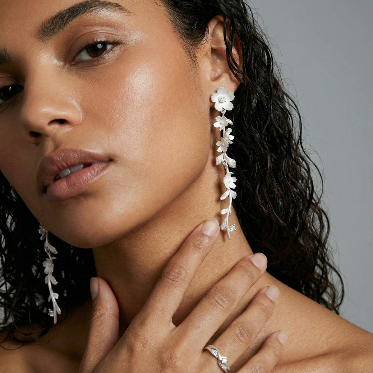 Garden Bloom Drop Earrings by Gabriella's Jewels
