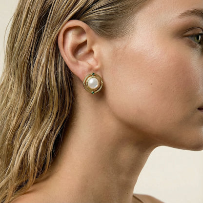 Compass Rose Studs by Gabriella's Jewels