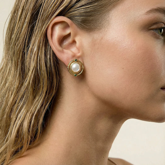 Compass Rose Studs by Gabriella's Jewels