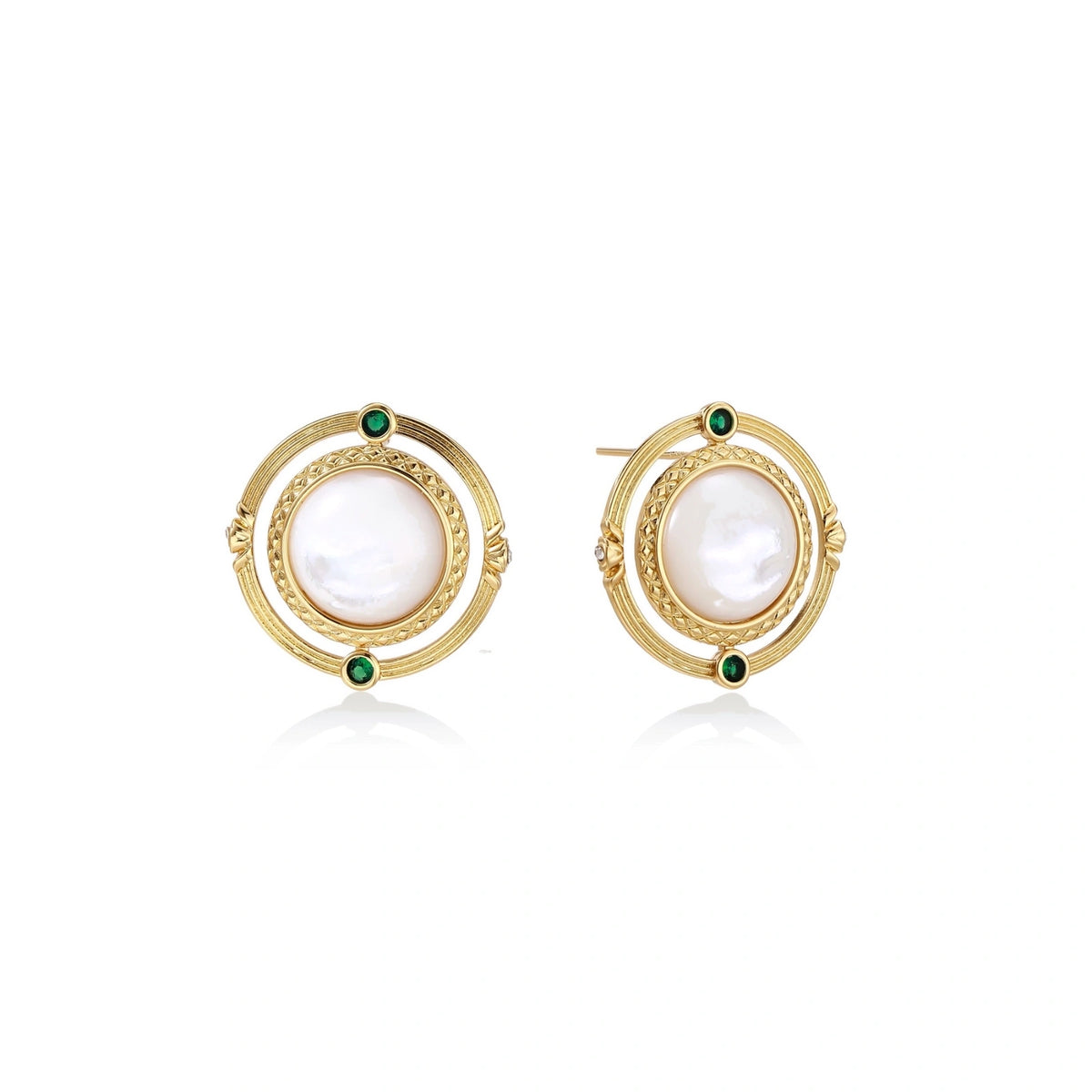 Compass Rose Studs by Gabriella's Jewels