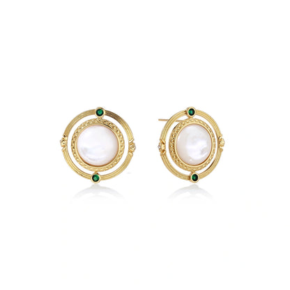 Compass Rose Studs by Gabriella's Jewels