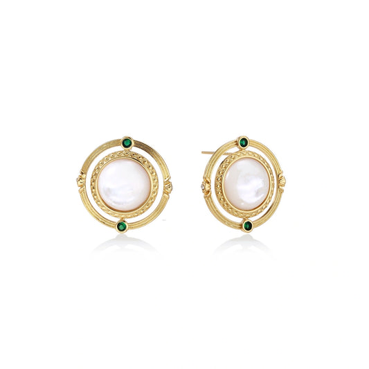 Compass Rose Studs by Gabriella's Jewels