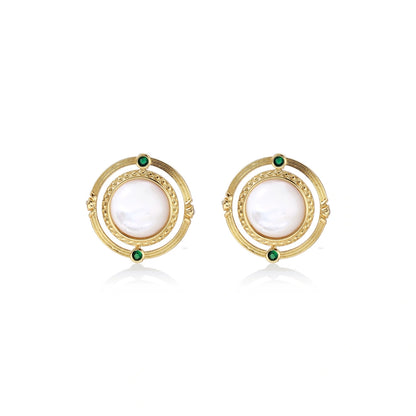 Compass Rose Studs by Gabriella's Jewels