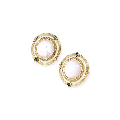 Compass Rose Studs by Gabriella's Jewels