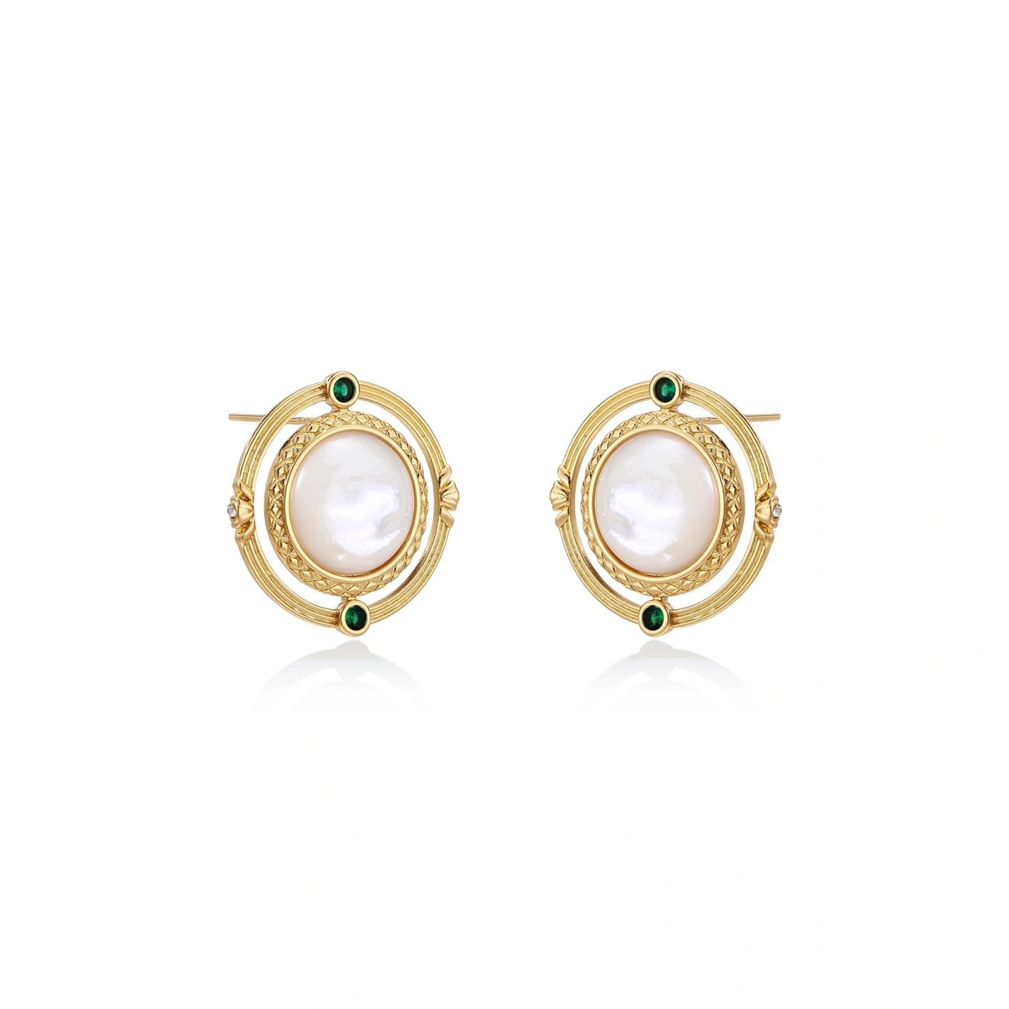 Compass Rose Studs by Gabriella's Jewels