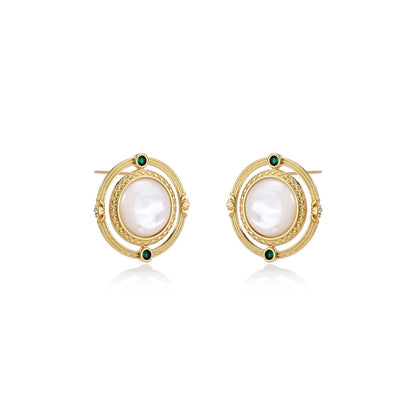 Compass Rose Studs by Gabriella's Jewels
