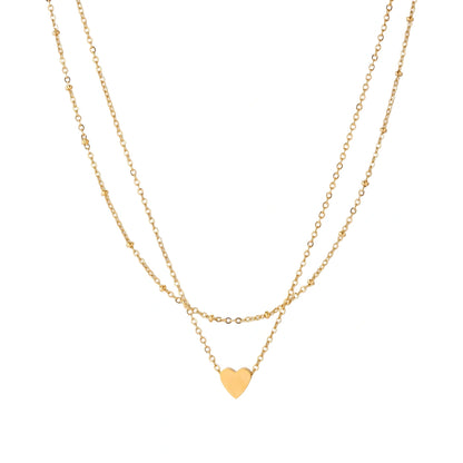 Layered Heart Necklace by Gabriella's Jewels