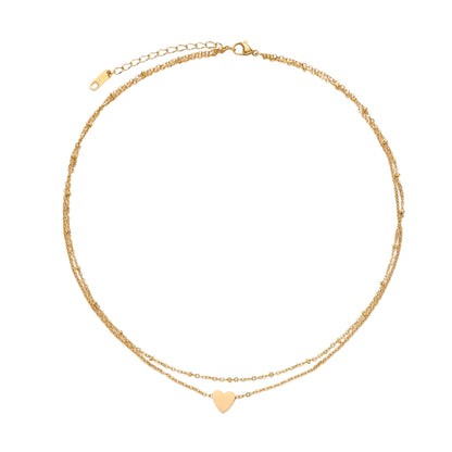 Layered Heart Necklace by Gabriella's Jewels