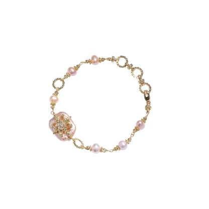 Baroque Pearl Bloom Bracelet by Gabriella's Jewels