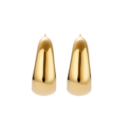 Sculpted Curve Huggies by Gabriella's Jewels