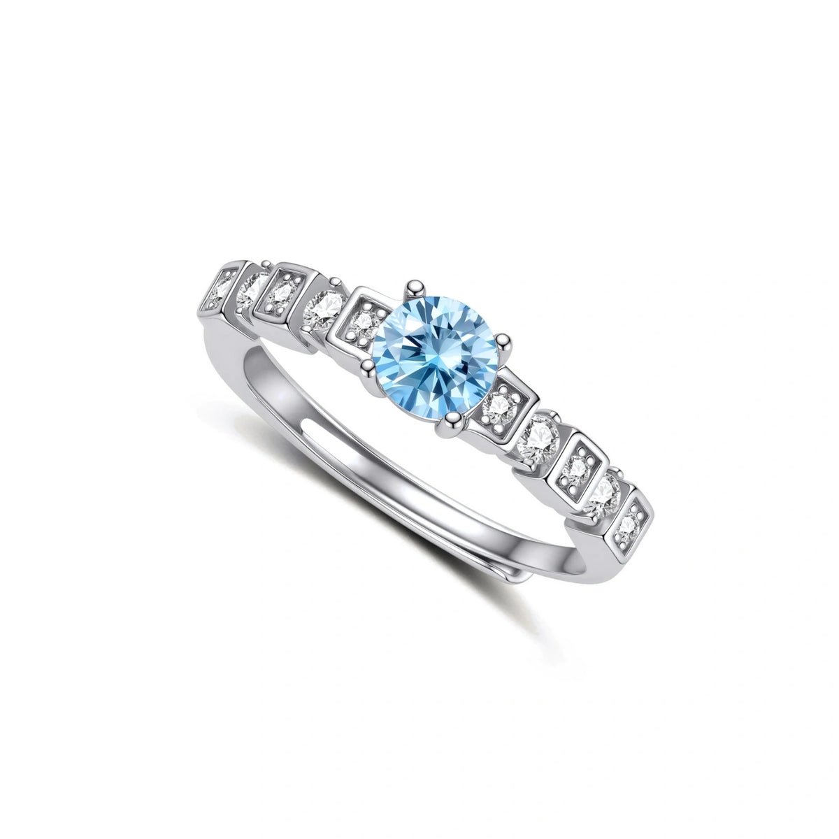 Skyline Moissanite Ring by Gabriella's Jewels