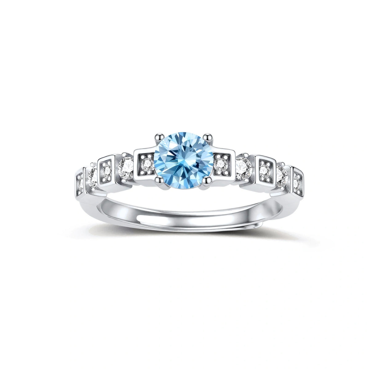 Skyline Moissanite Ring by Gabriella's Jewels