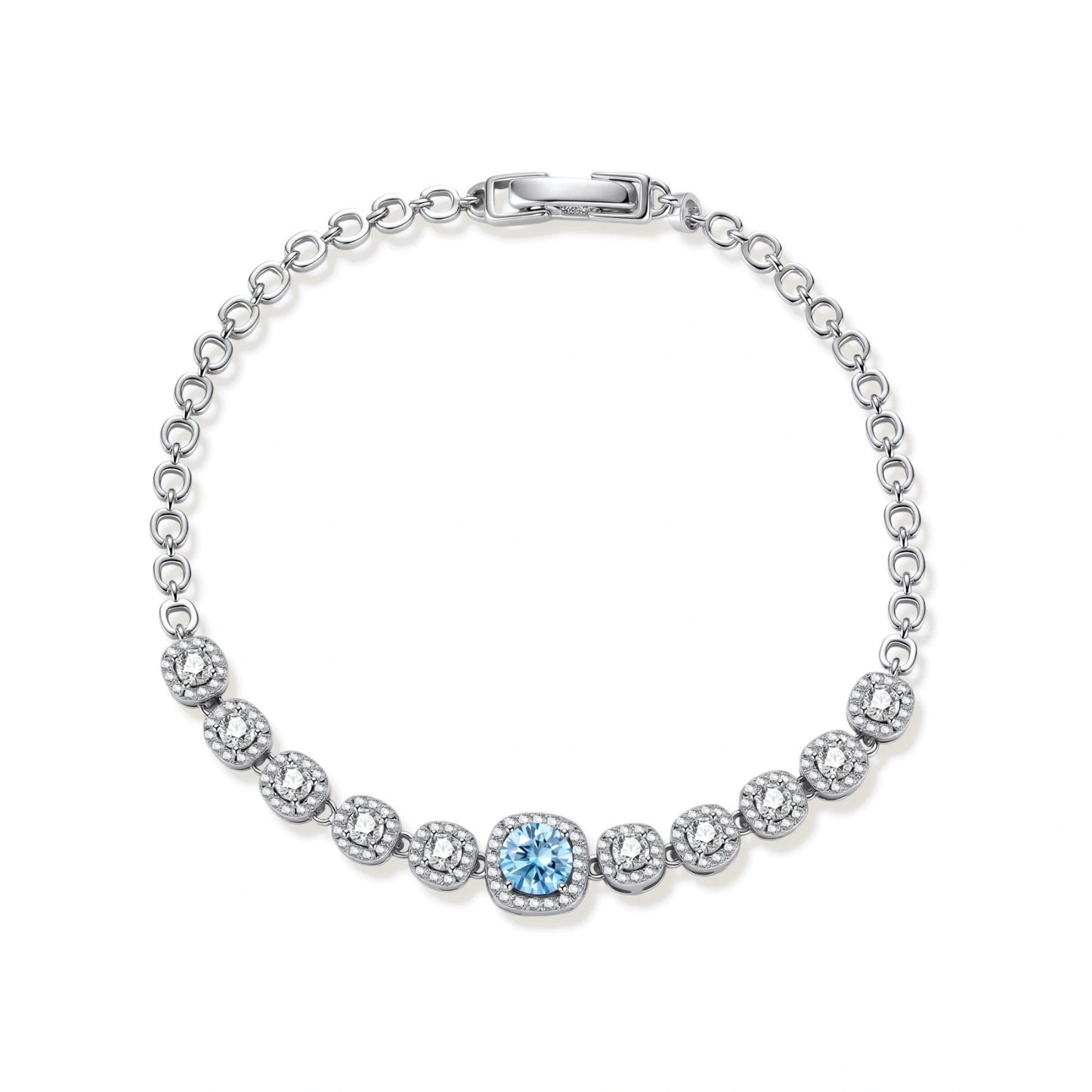 Azure Tennis Bracelet by Gabriella's Jewels