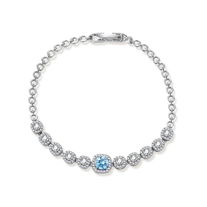 Azure Tennis Bracelet by Gabriella's Jewels