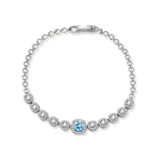 Azure Tennis Bracelet by Gabriella's Jewels