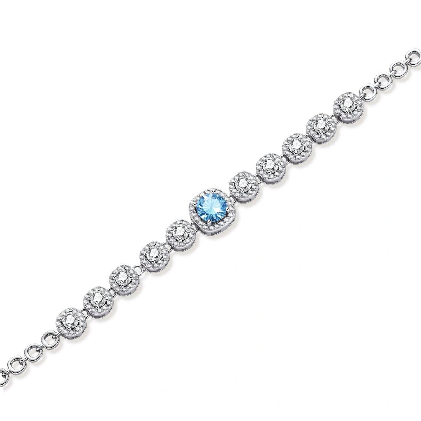 Azure Tennis Bracelet by Gabriella's Jewels