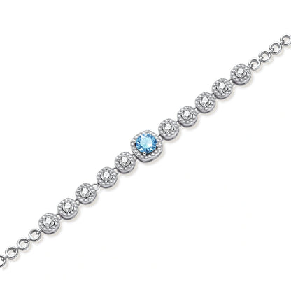 Azure Tennis Bracelet by Gabriella's Jewels