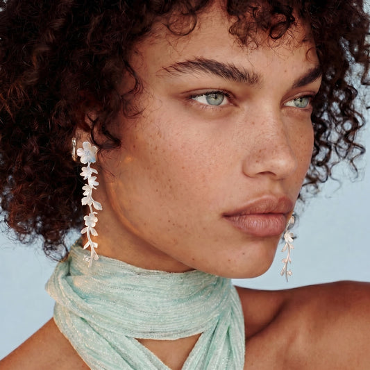Garden Bloom Drop Earrings by Gabriella's Jewels