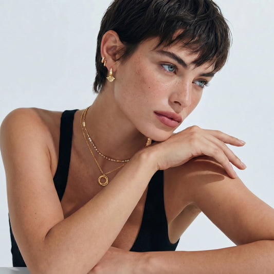 Twisted Harmony Necklace by Gabriella's Jewels