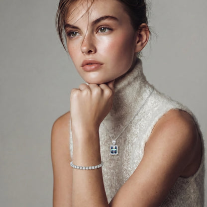 Eternal Sparkle Tennis Moissanite Bracelet by Gabriella's Jewels