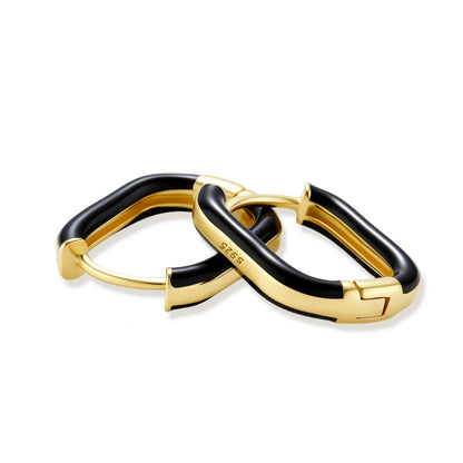 Contrast Hoop Earrings by Gabriella's Jewels