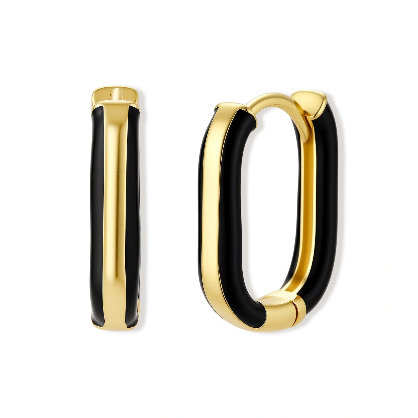 Contrast Hoop Earrings by Gabriella's Jewels