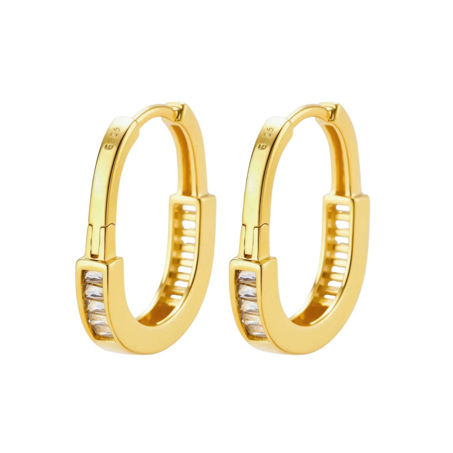 Golden Hour Huggie Hoops by Gabriella's Jewels