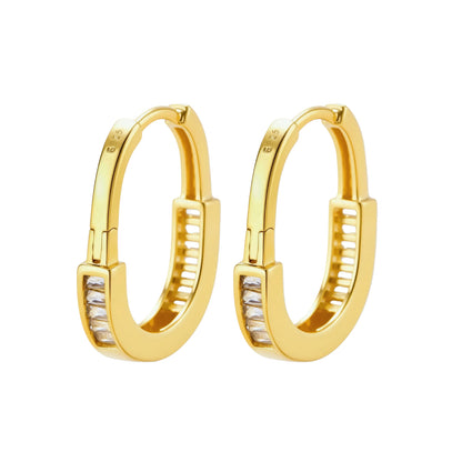 Golden Hour Huggie Hoops by Gabriella's Jewels