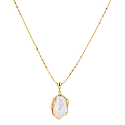 Baroque Pearl Pendant Necklace by Gabriella's Jewels