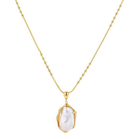 Baroque Pearl Pendant Necklace by Gabriella's Jewels