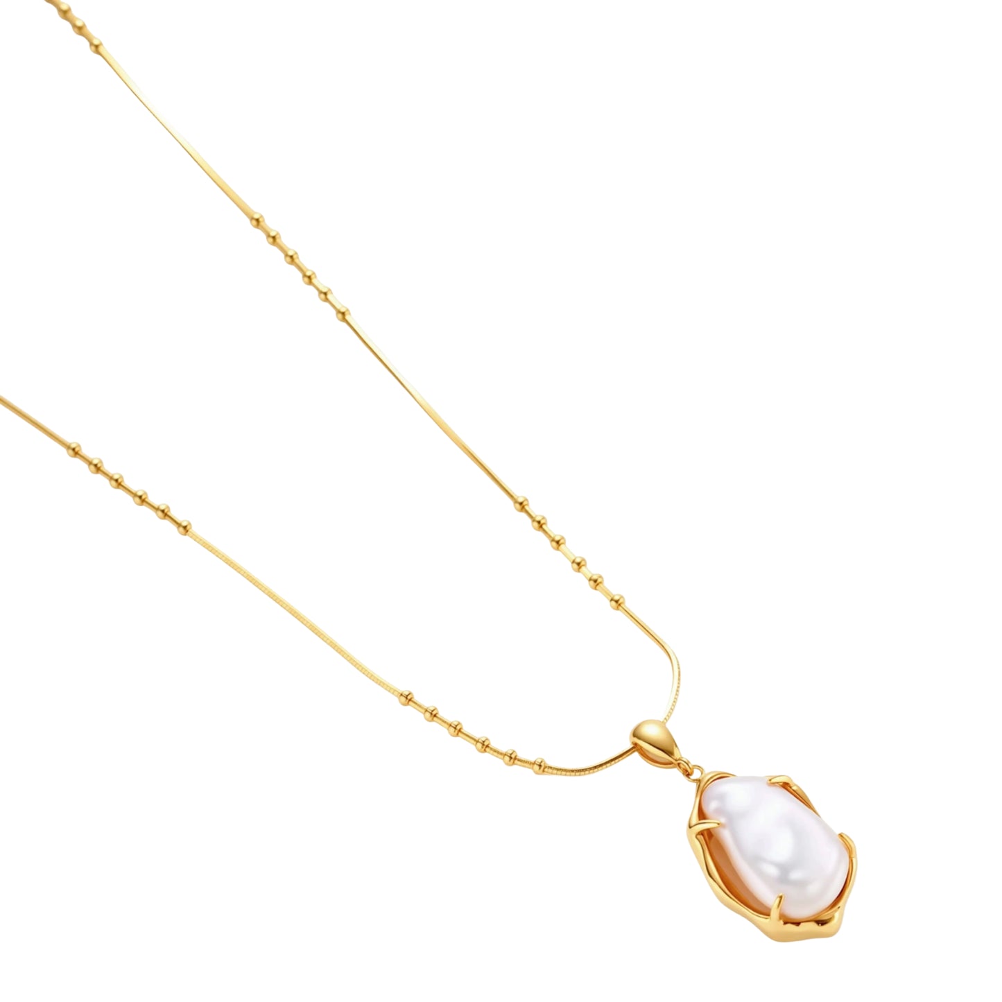 Baroque Pearl Pendant Necklace by Gabriella's Jewels