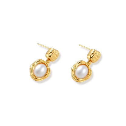 Golden Bloom Pearl Drops by Gabriella's Jewels